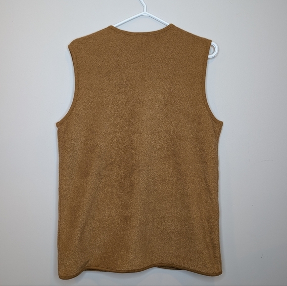 Vintage Tradition Brown Tan Embeoidered Button Up Vest Womens Small (6-8) - Picture 2 of 8